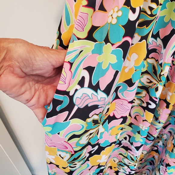 Jodifl Geometric Print Midi Dress Medium NWT - Picture 4 of 5